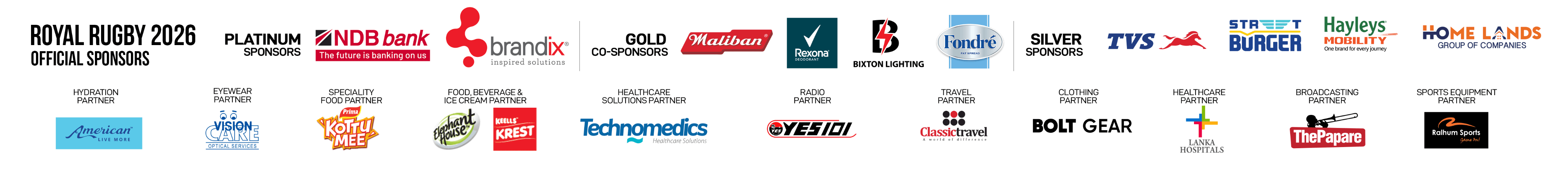 Official sponsors